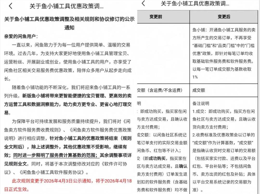 鱼小铺涨佣，卖家慌张，美团小红书抢蛋糕
