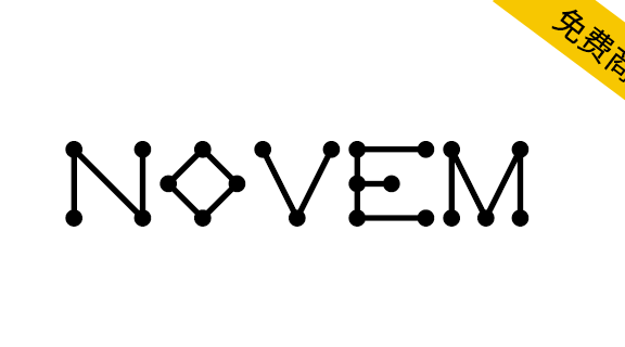 【Novem】免费英文字体,含568个字形,支持 38 种语言